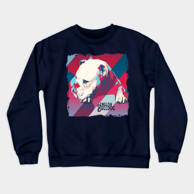 English Bulldog Crewneck Sweatshirt by SpottydoggCreatives